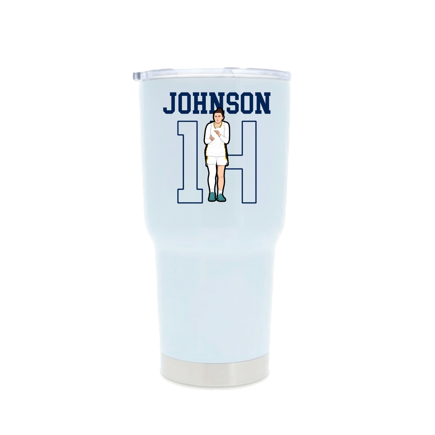 30oz Stainless Steel Tumbler — Shirsey in White