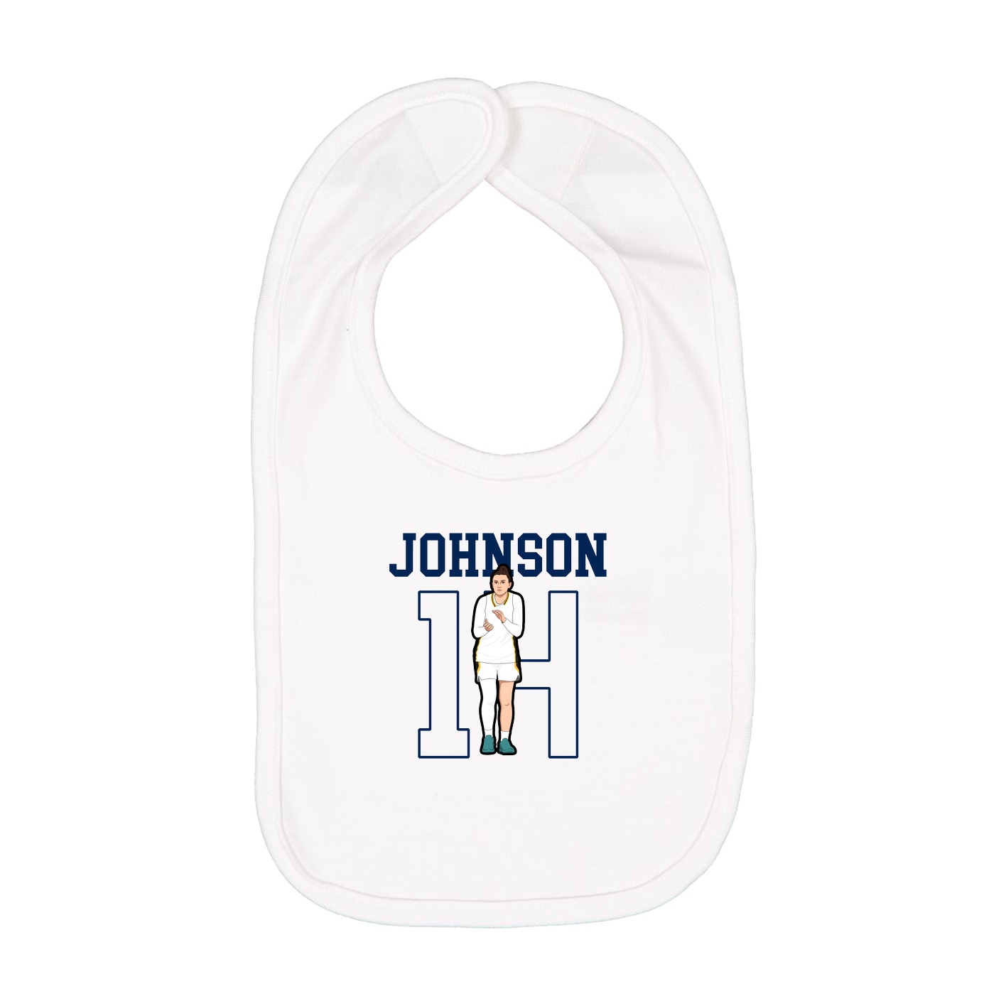 Infant Bib — Shirsey in White
