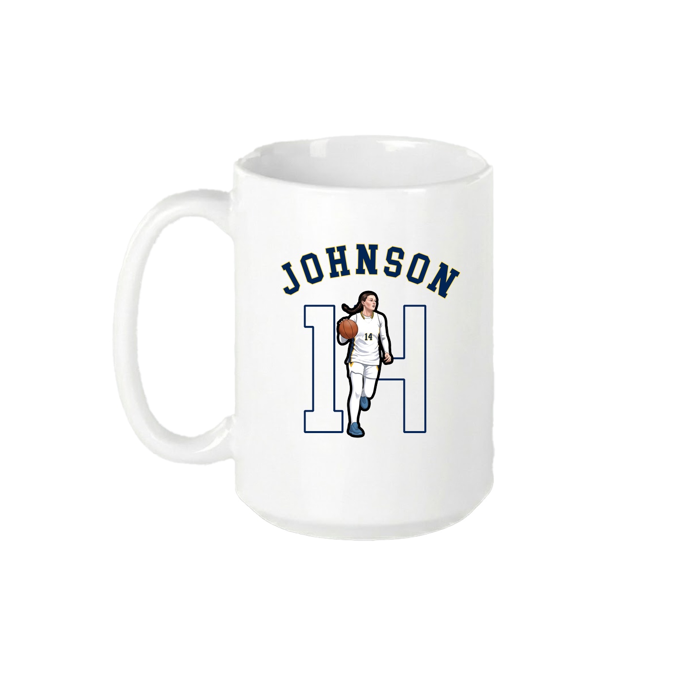 15oz Coffee Mug — Shirsey Arch in White