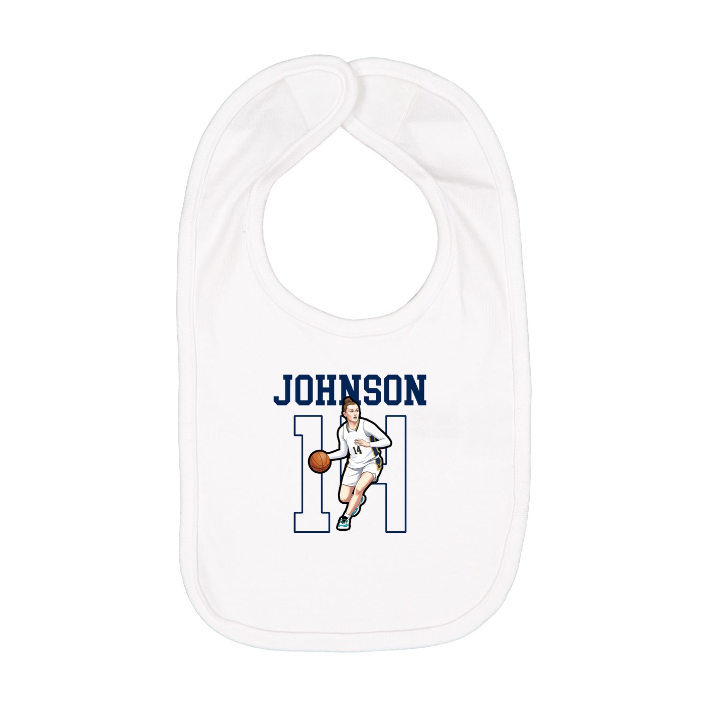 Infant Bib — Shirsey in White