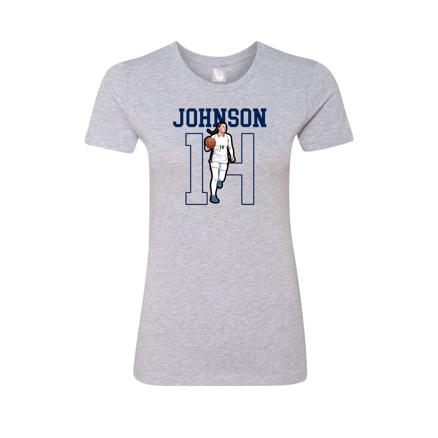 Fitted Women's Tee — Shirsey in Grey