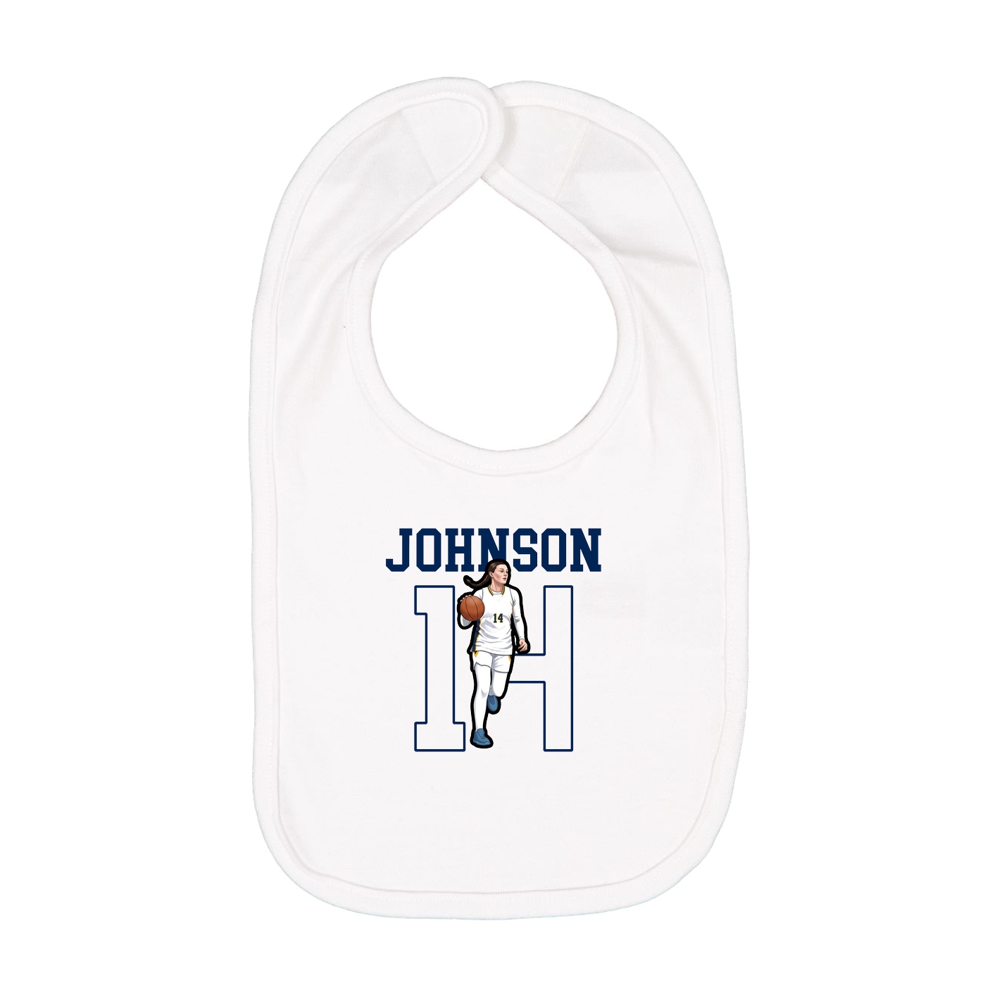 Infant Bib — Shirsey in White