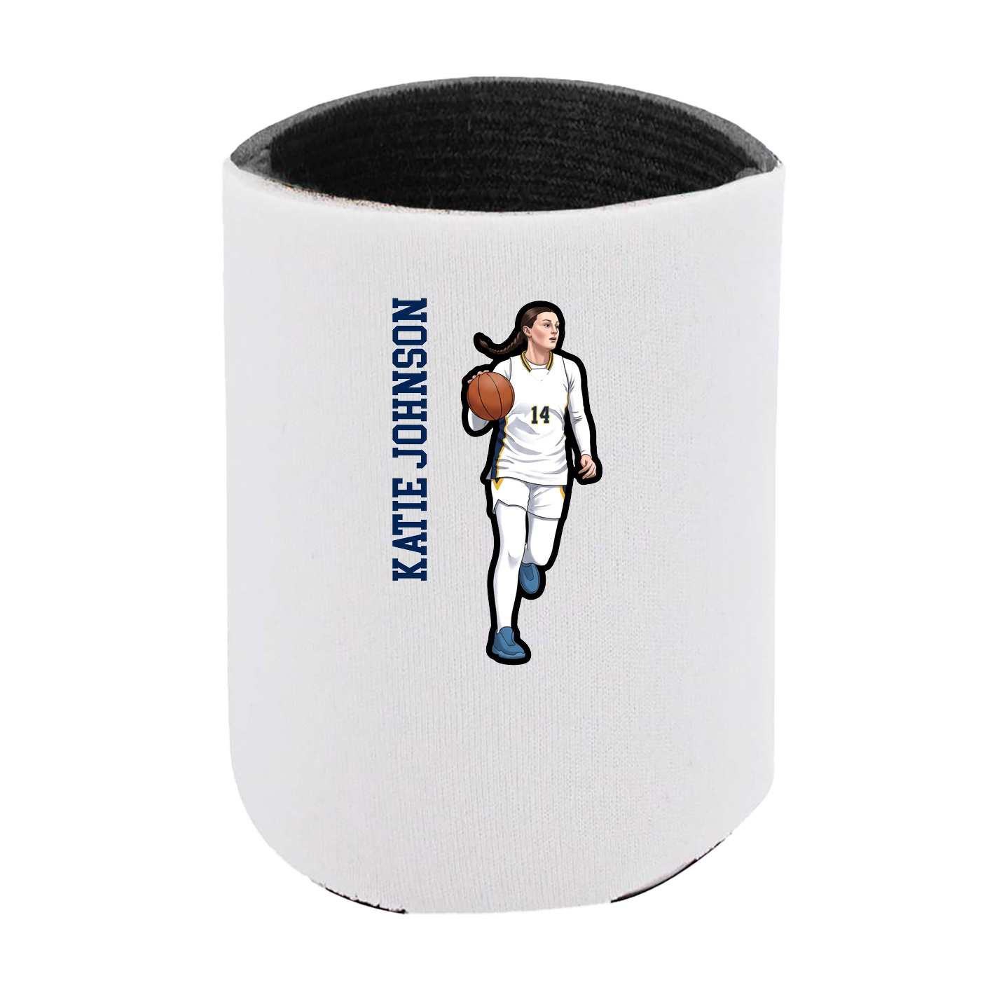 Can Holder — Name Vertical in White