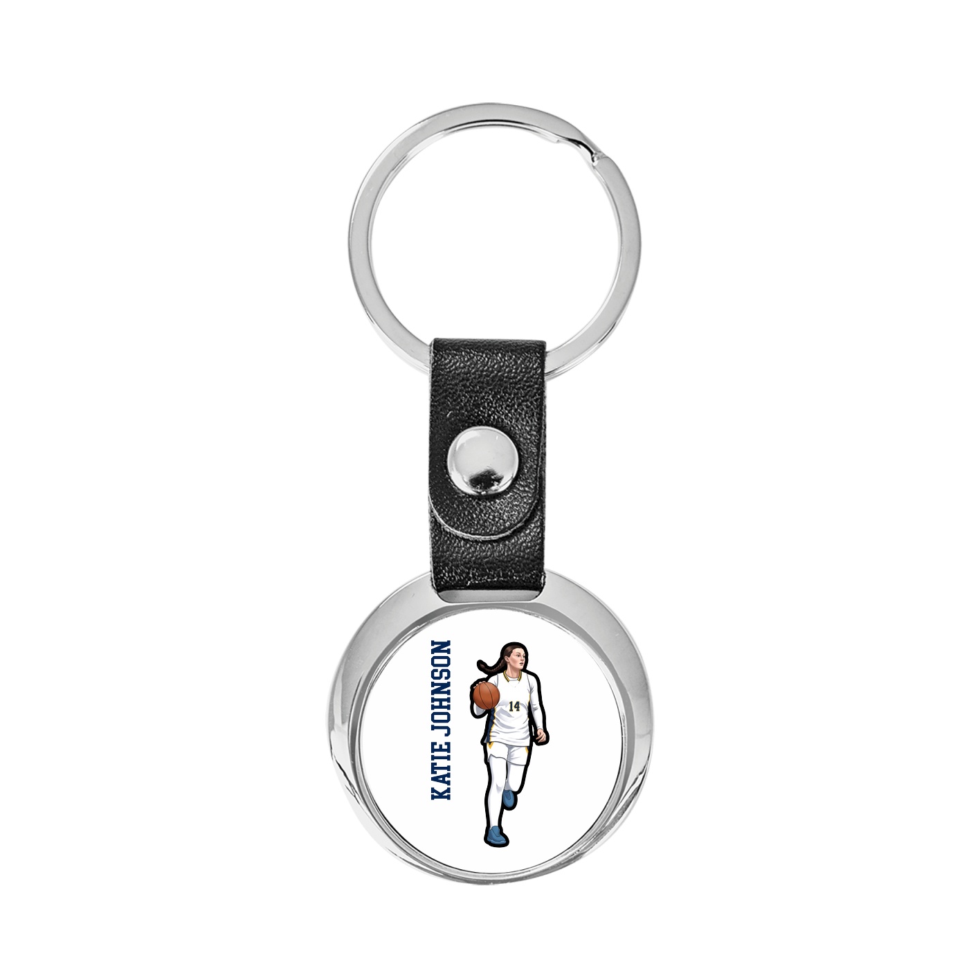 Key Chain — Name Vertical in Classic