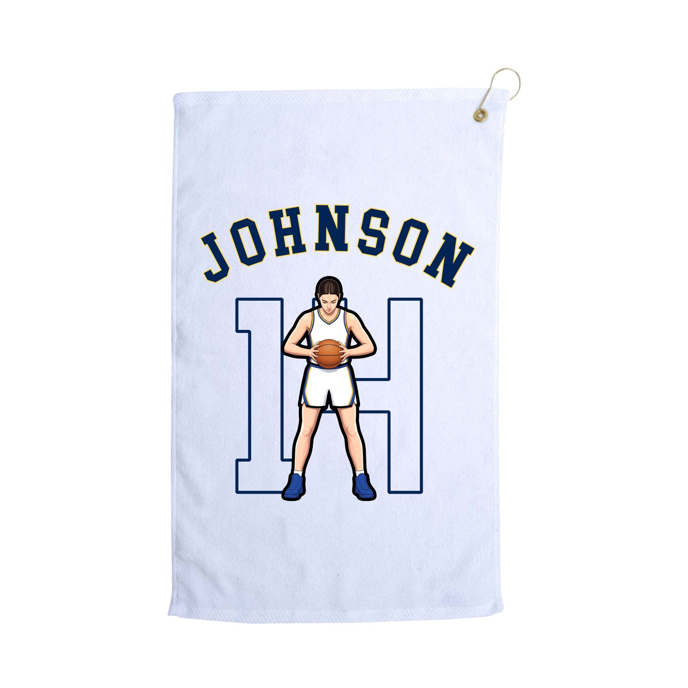 Golf Towel — Shirsey Arch in White