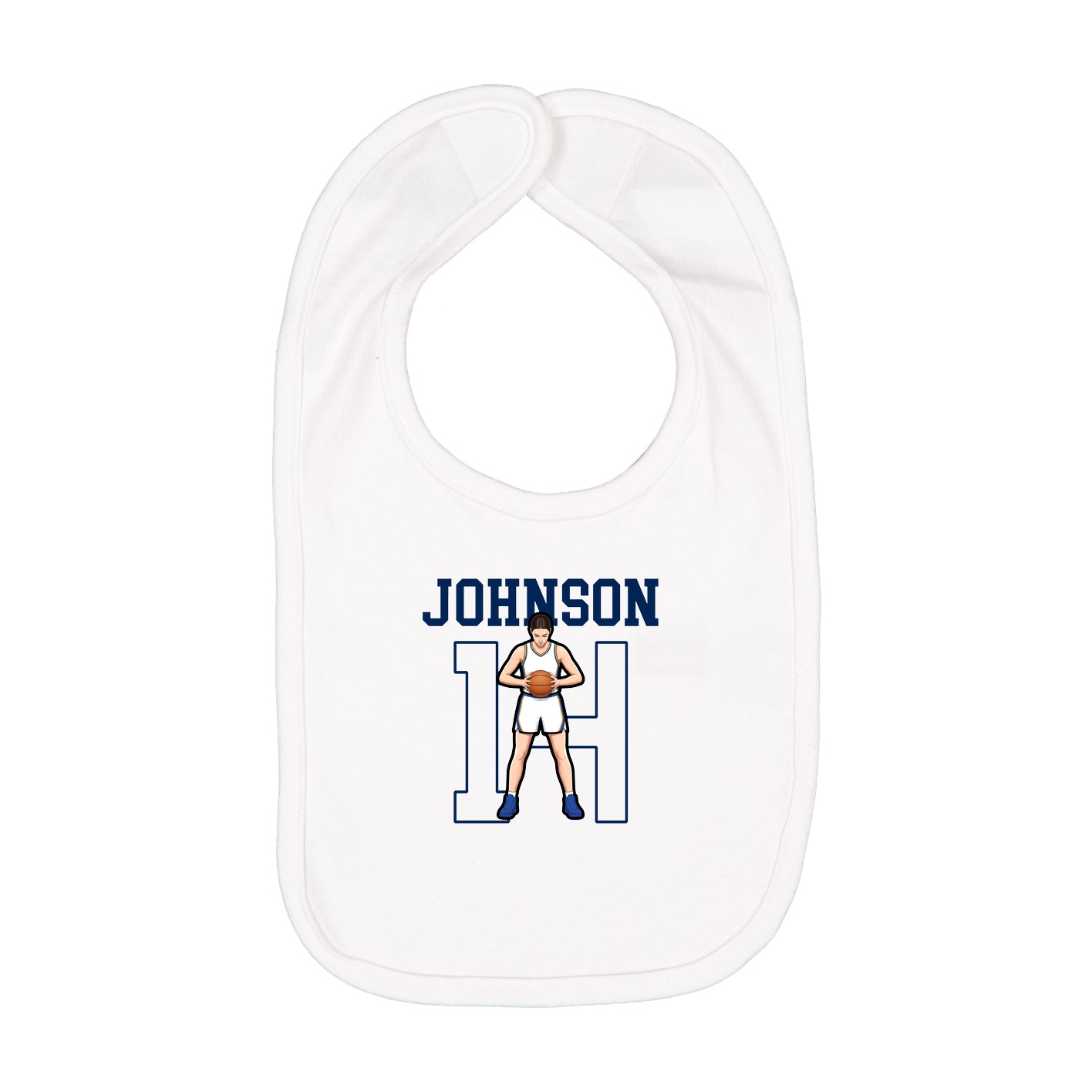 Infant Bib — Shirsey in White