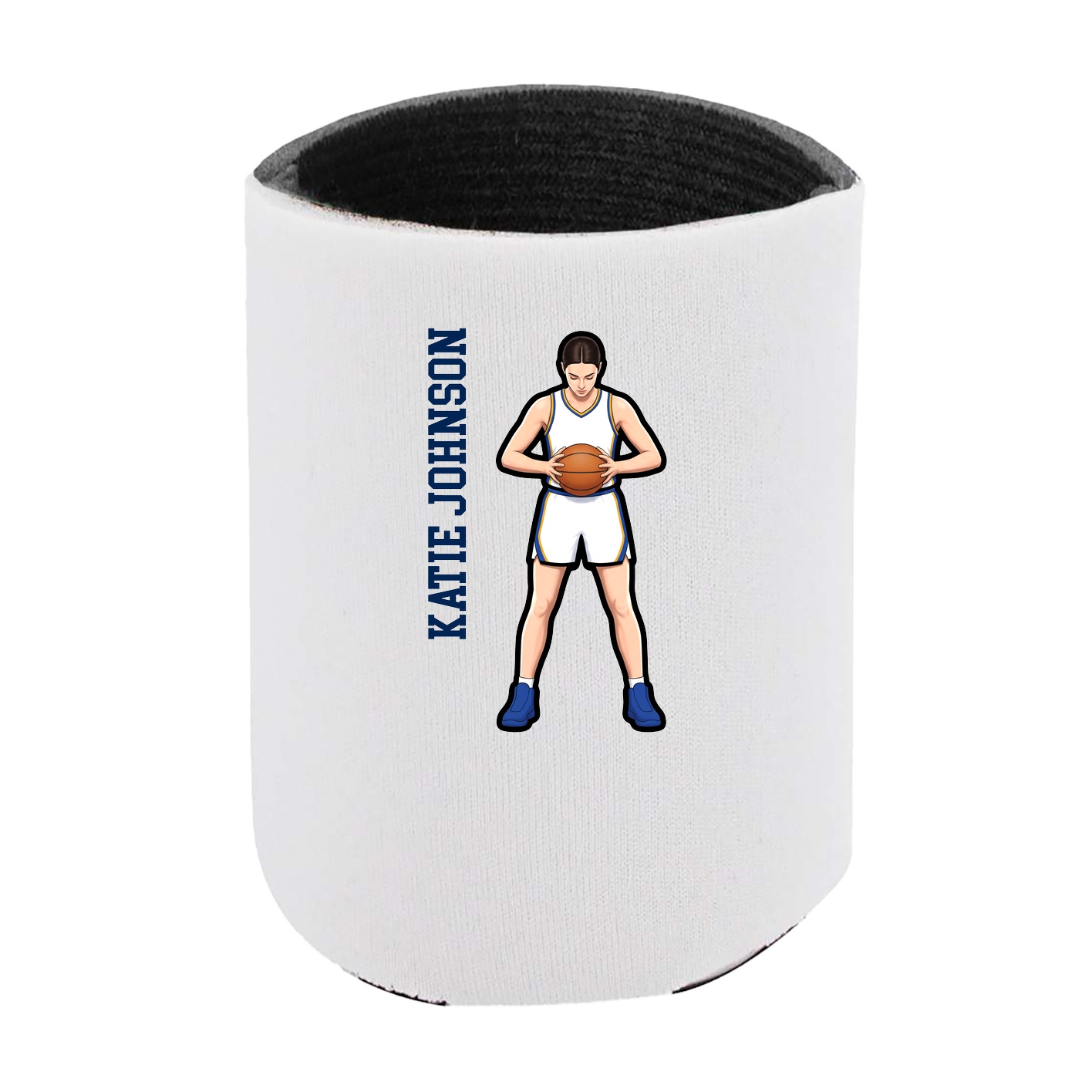 Can Holder — Name Vertical in White