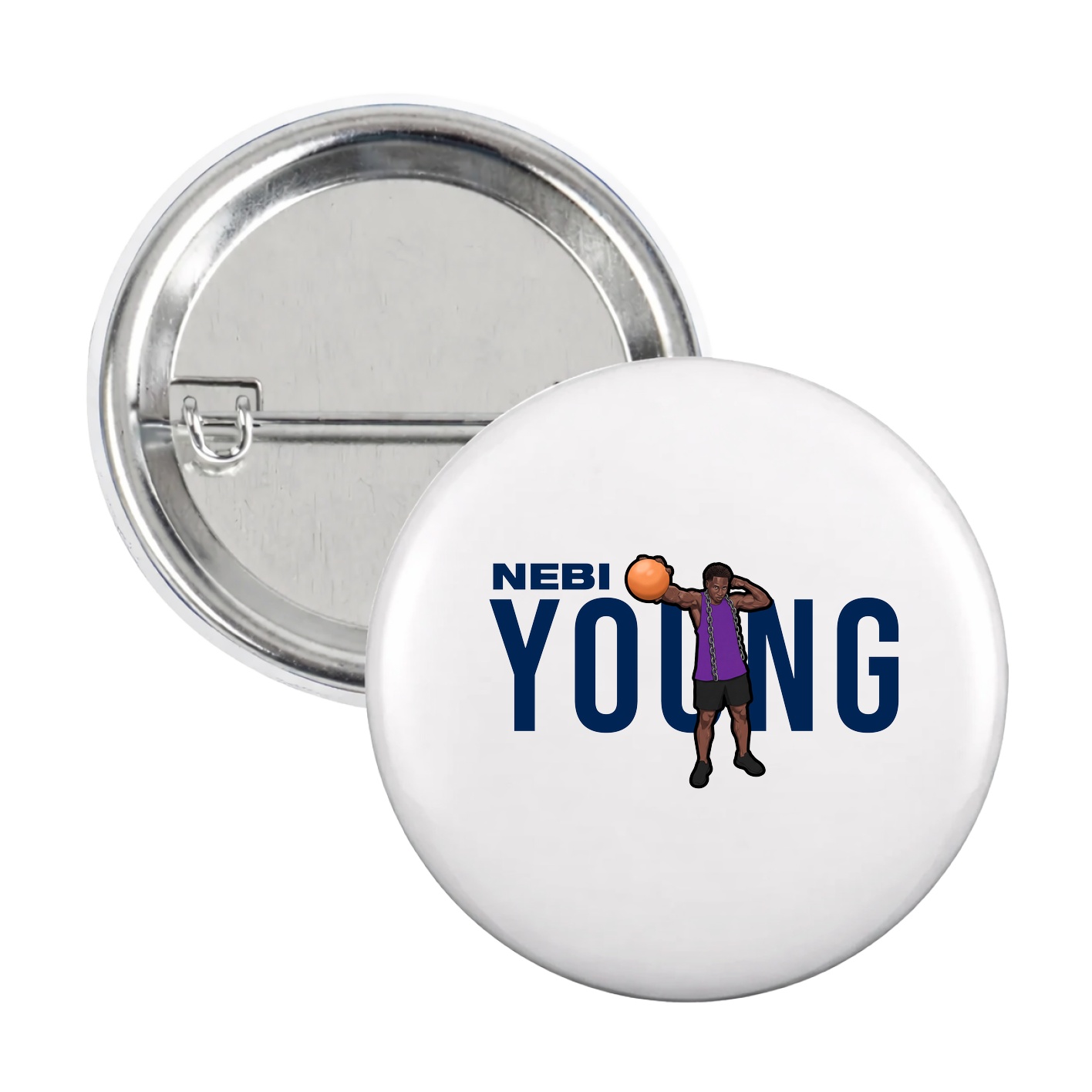 Game Day Button — Player Name in White