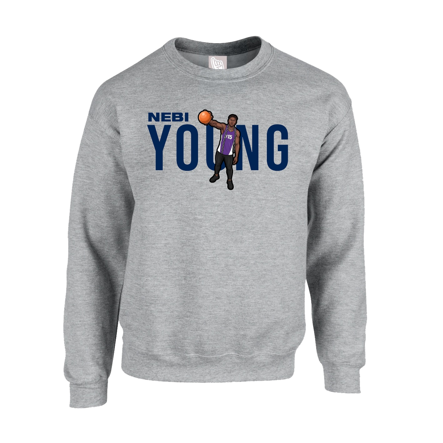 Fleece Crew — Player Name in Grey