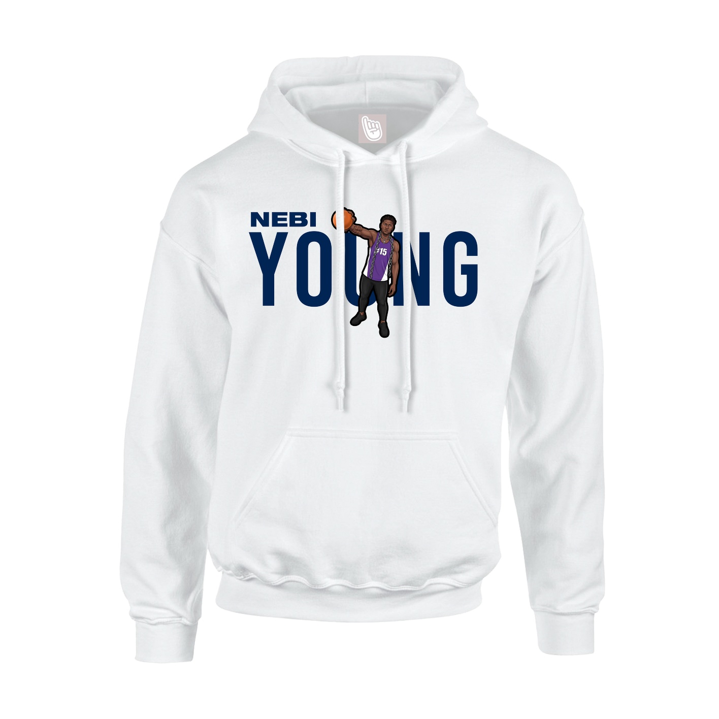Youth Hoodie — Player Name in White