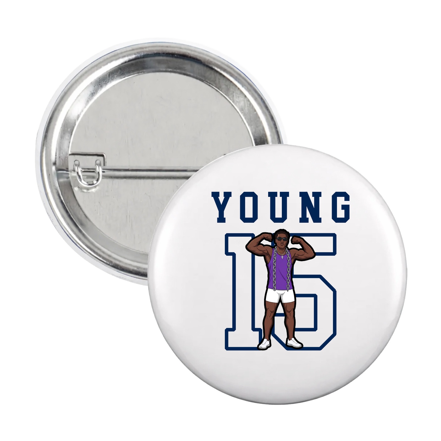 Game Day Button — Shirsey in White