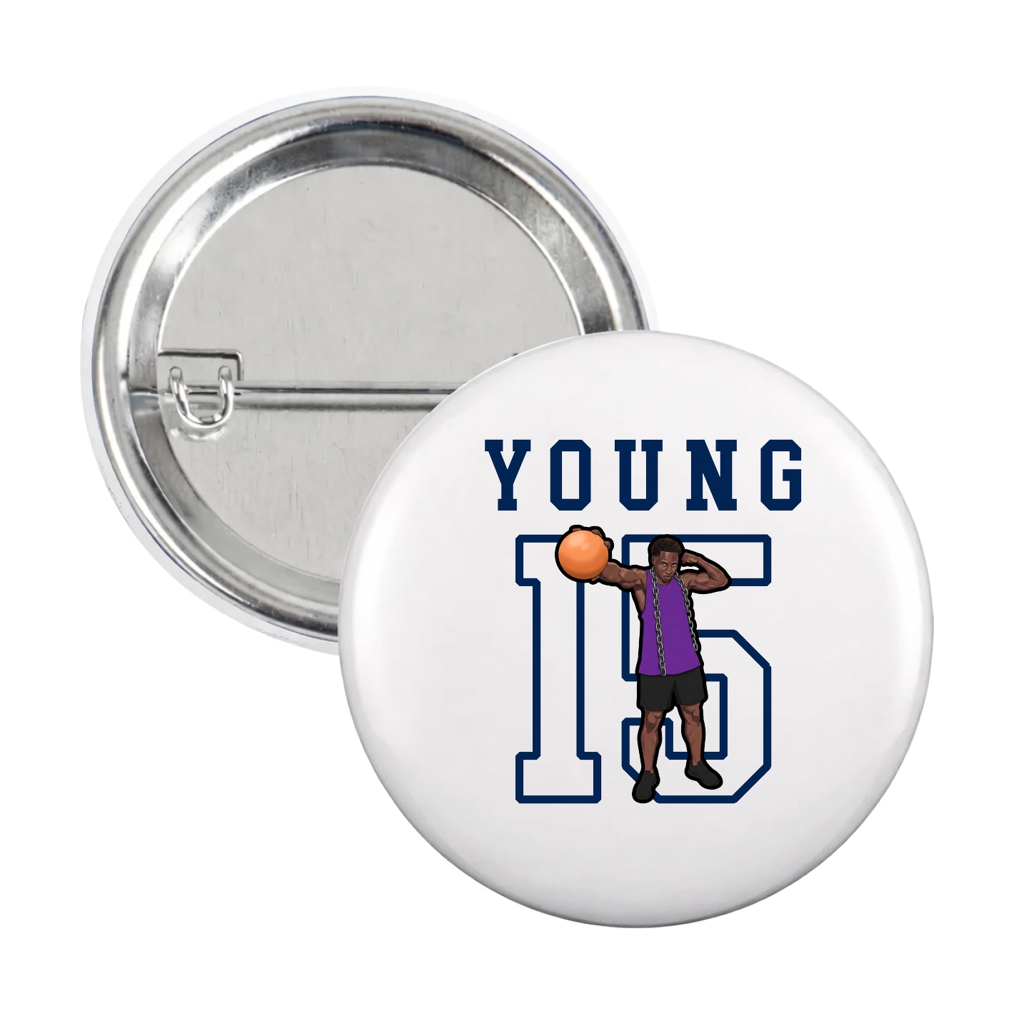 Game Day Button — Shirsey in White