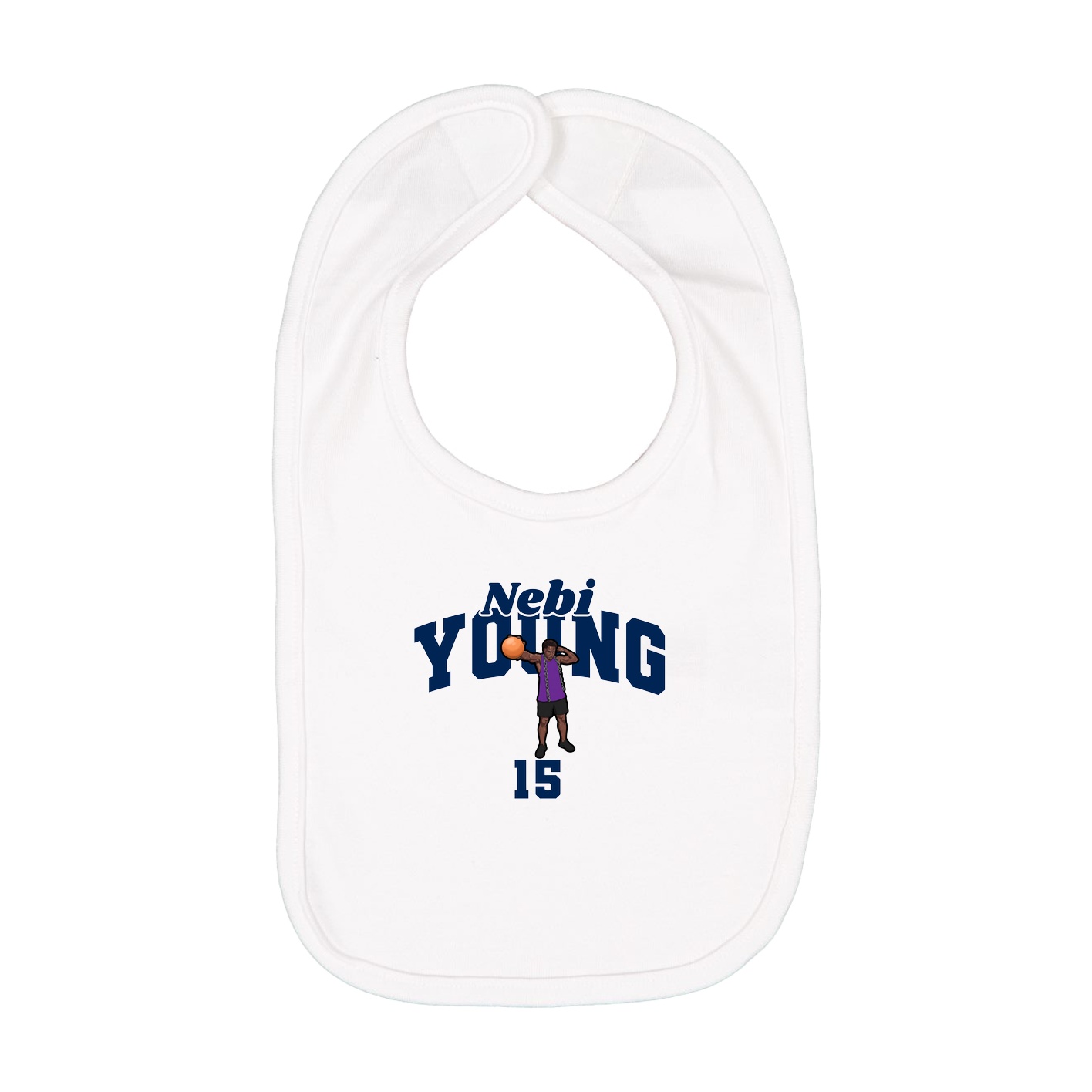 Infant Bib — Signature Arch in White