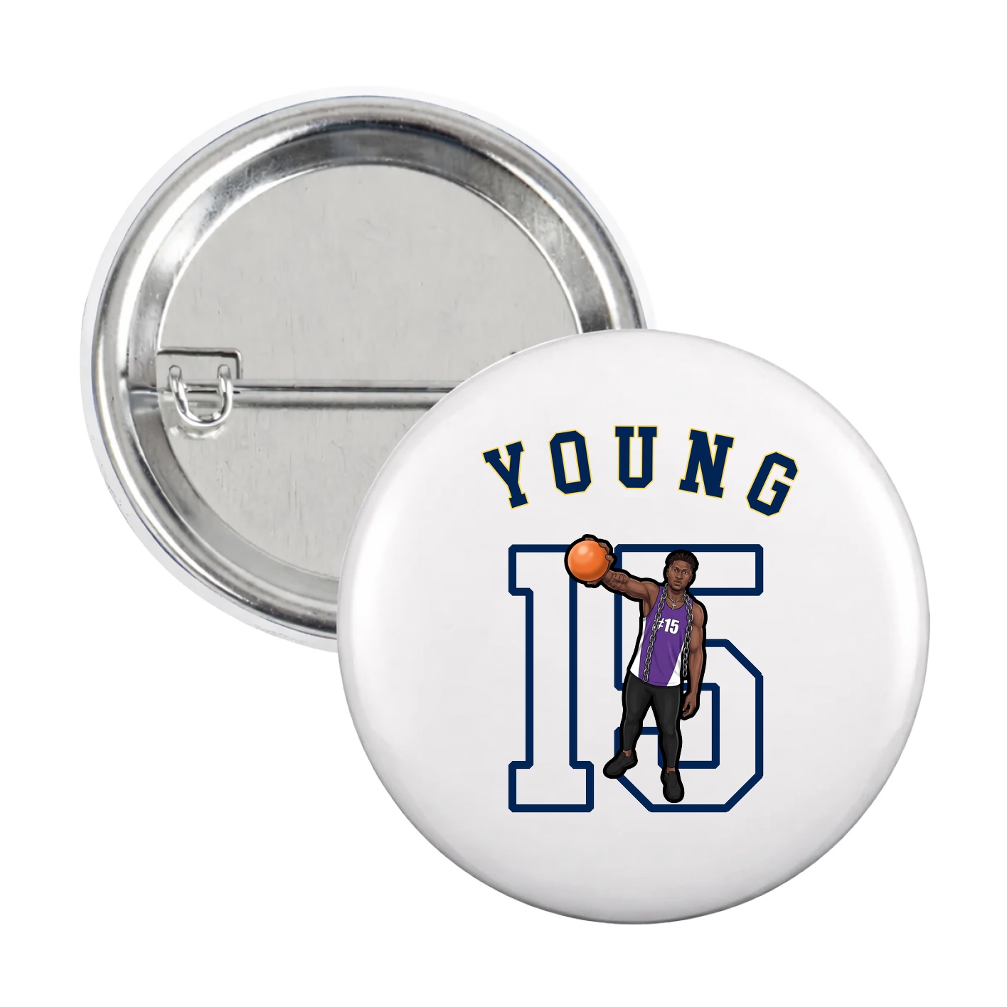 Game Day Button — Shirsey Arch in White