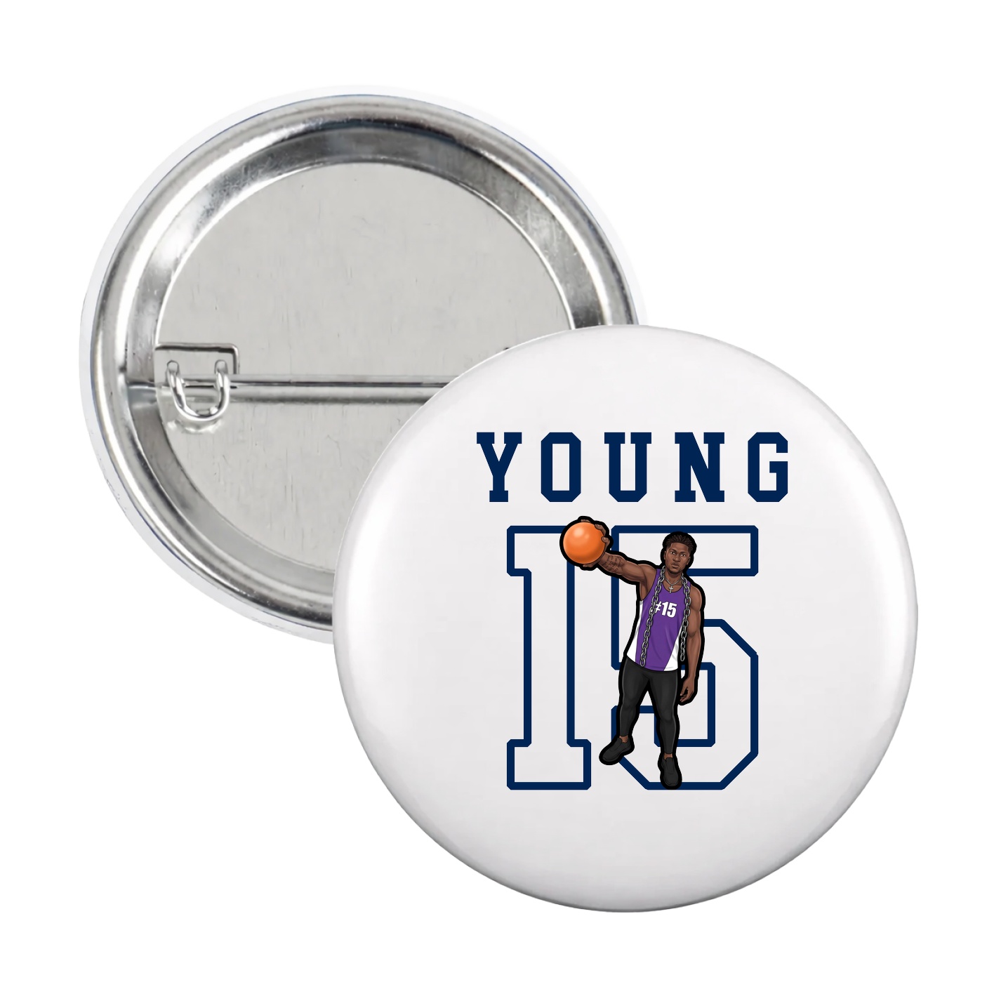 Game Day Button — Shirsey in White