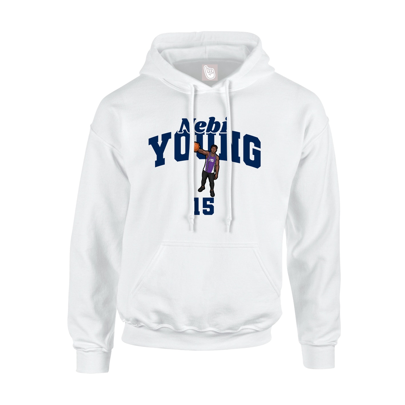 Hoodie — Signature Arch in White
