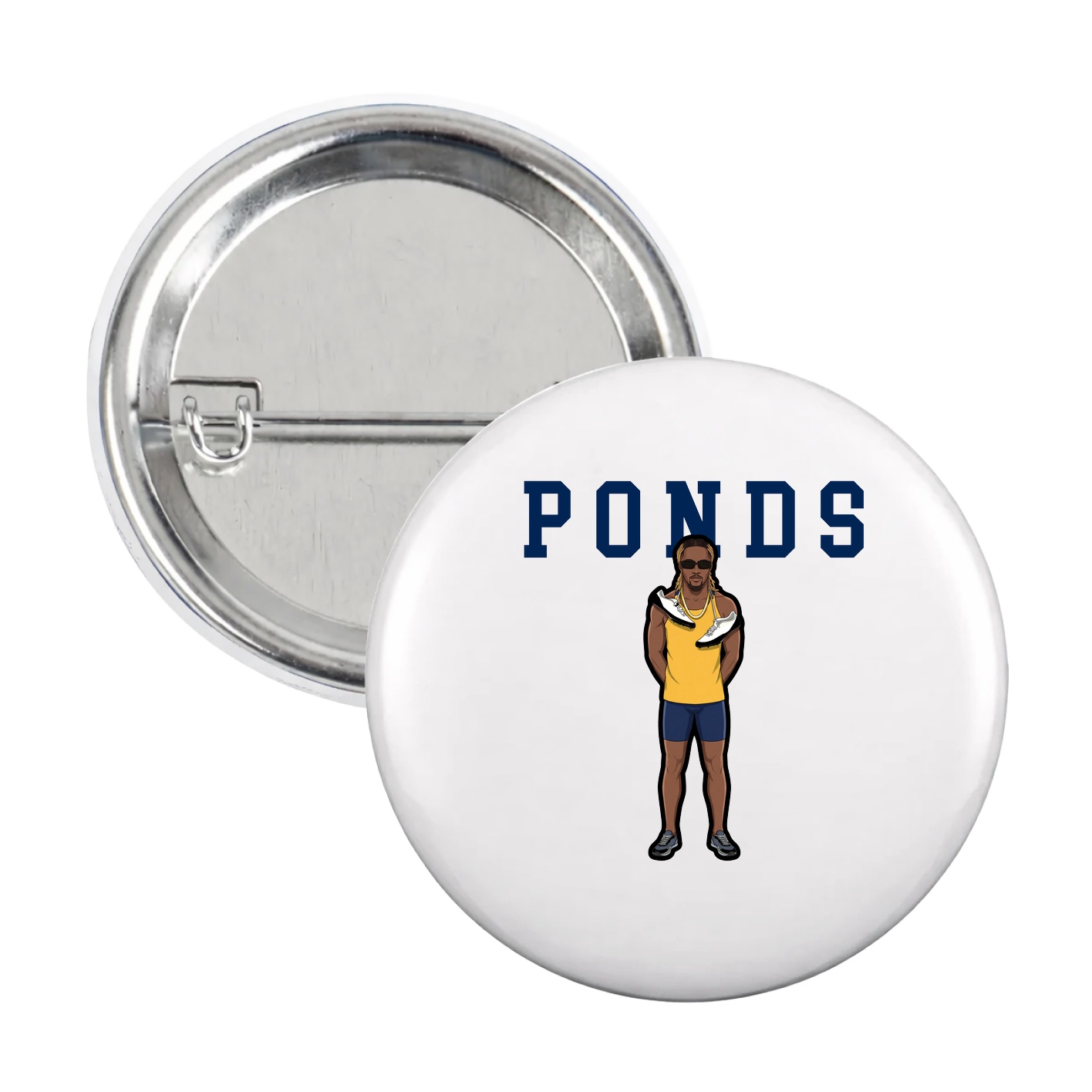 Game Day Button — Shirsey in White