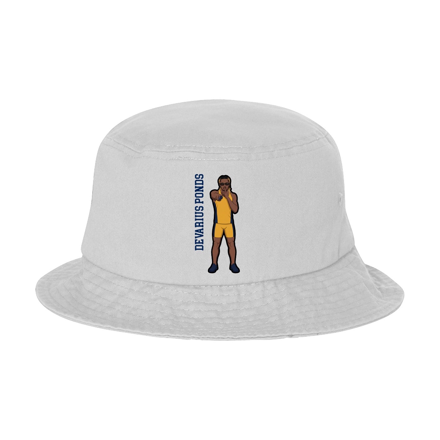 Bucket Cap — Name Vertical in White
