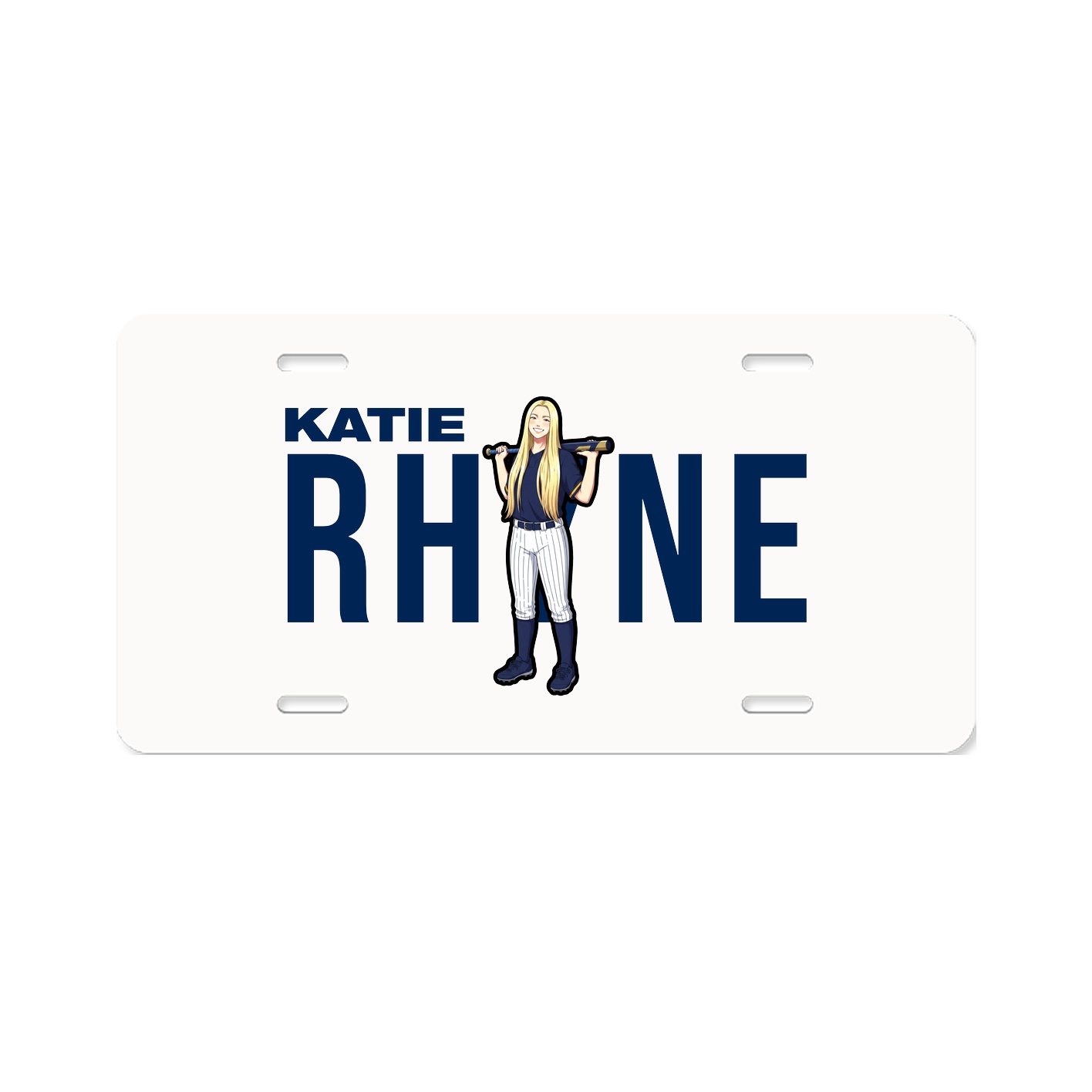 License Plate — Player Name in Classic