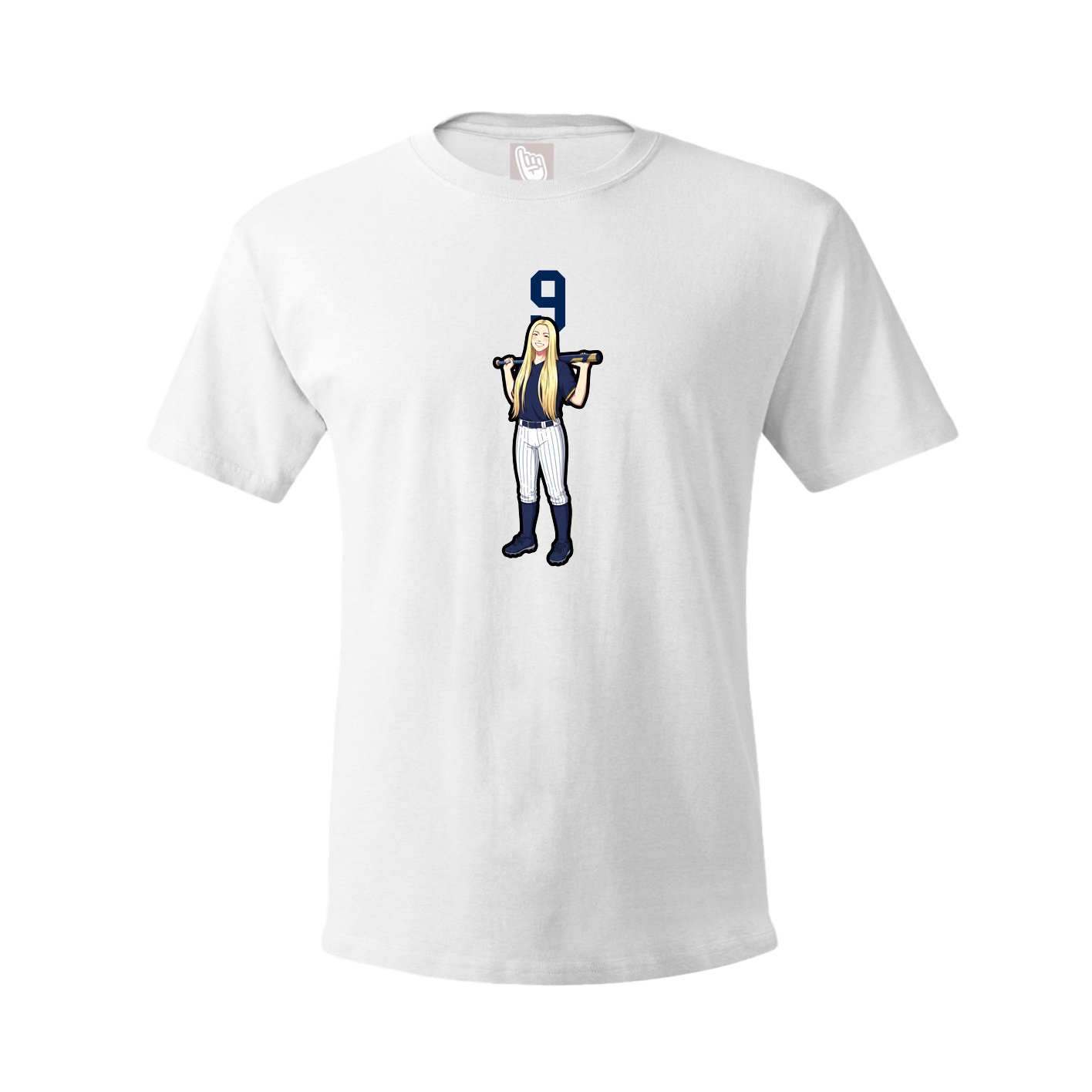 Tee — Number Top in White