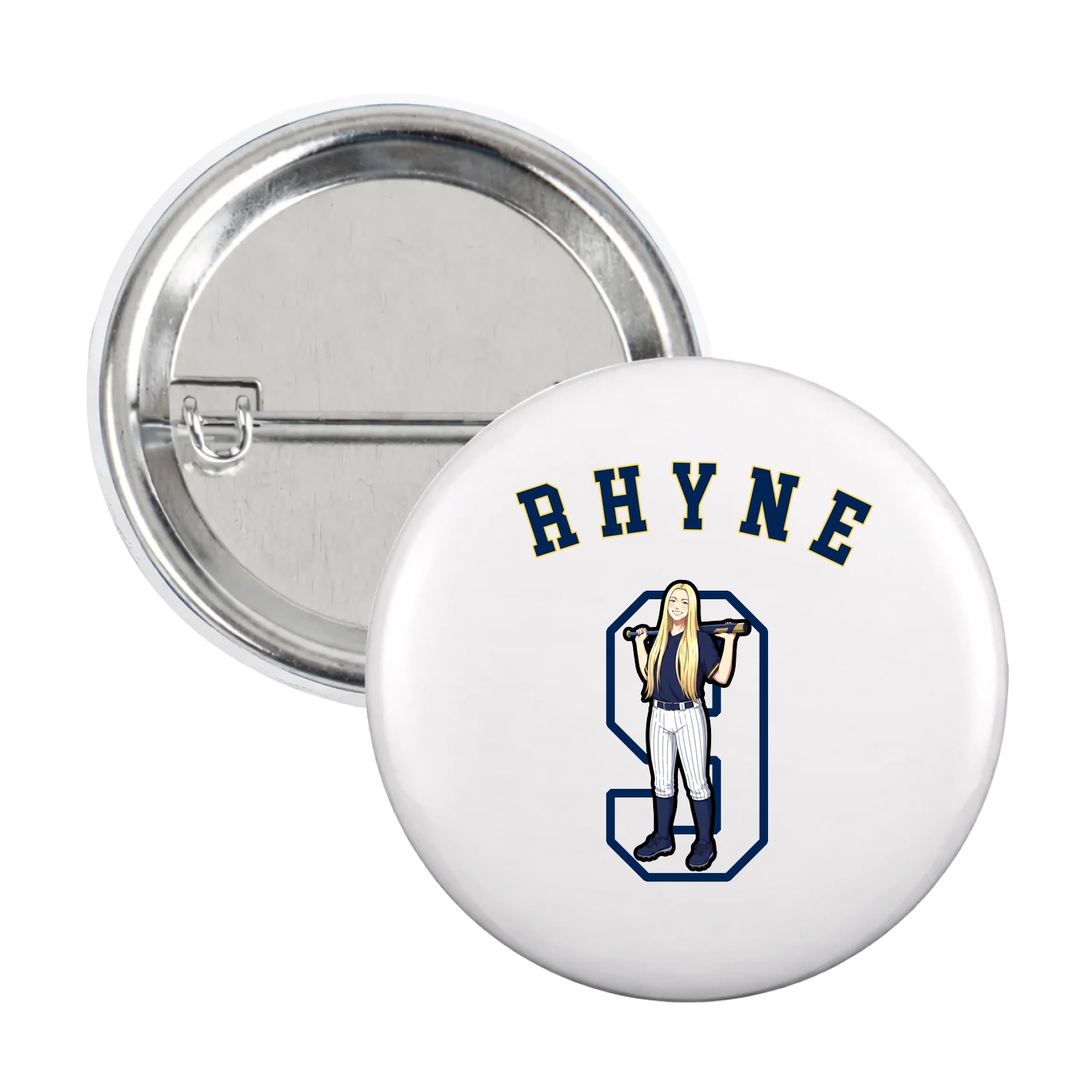 Game Day Button — Shirsey Arch in White