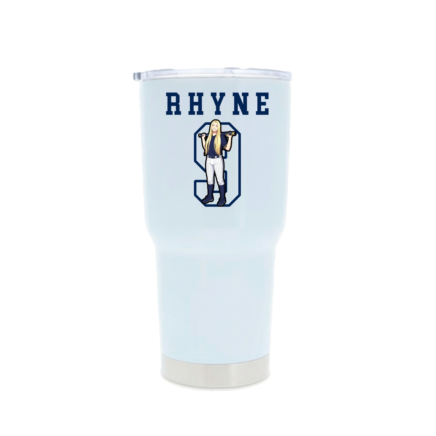 30oz Stainless Steel Tumbler — Shirsey in White