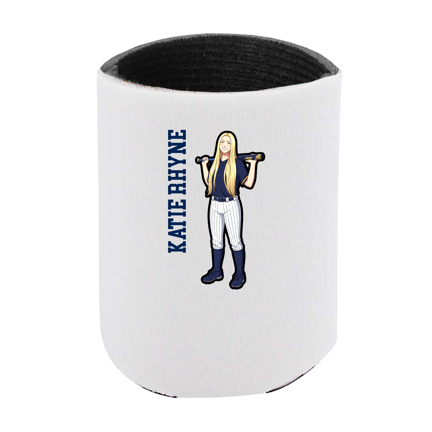 Can Holder — Name Vertical in White