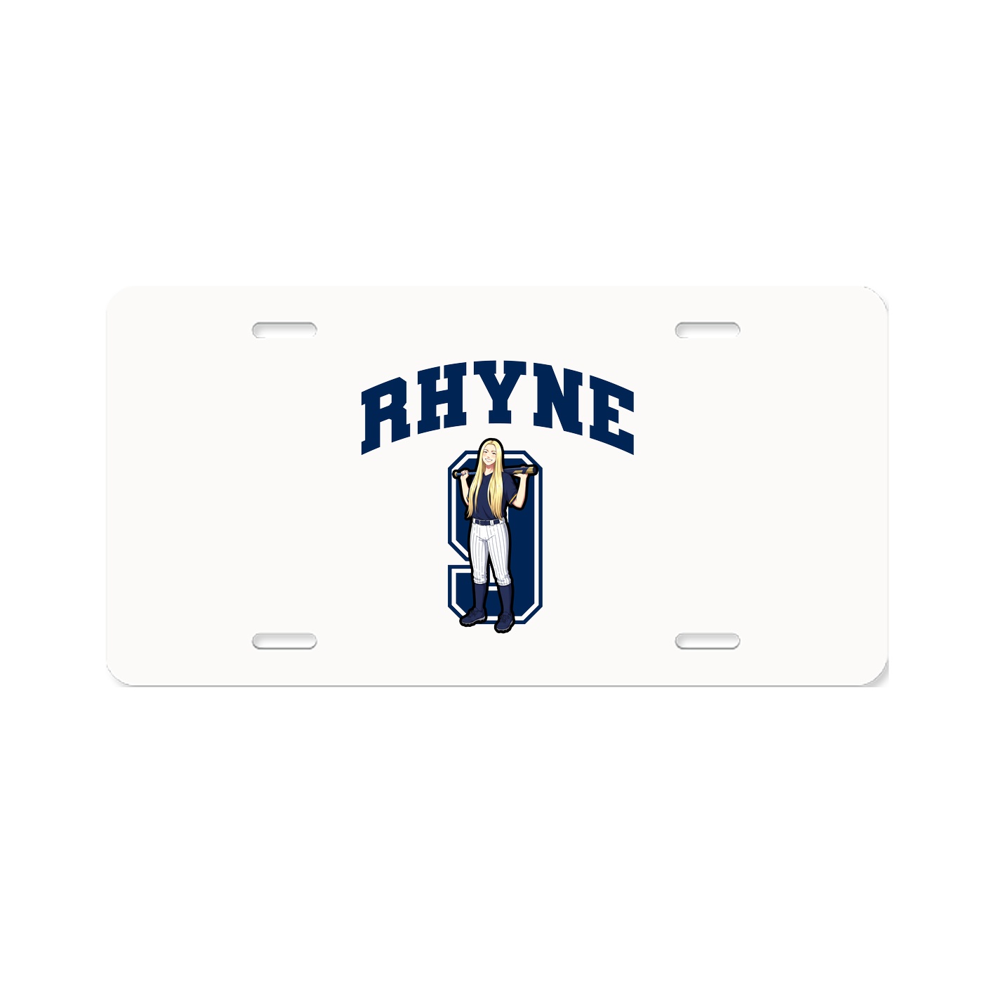 License Plate — Number in Classic