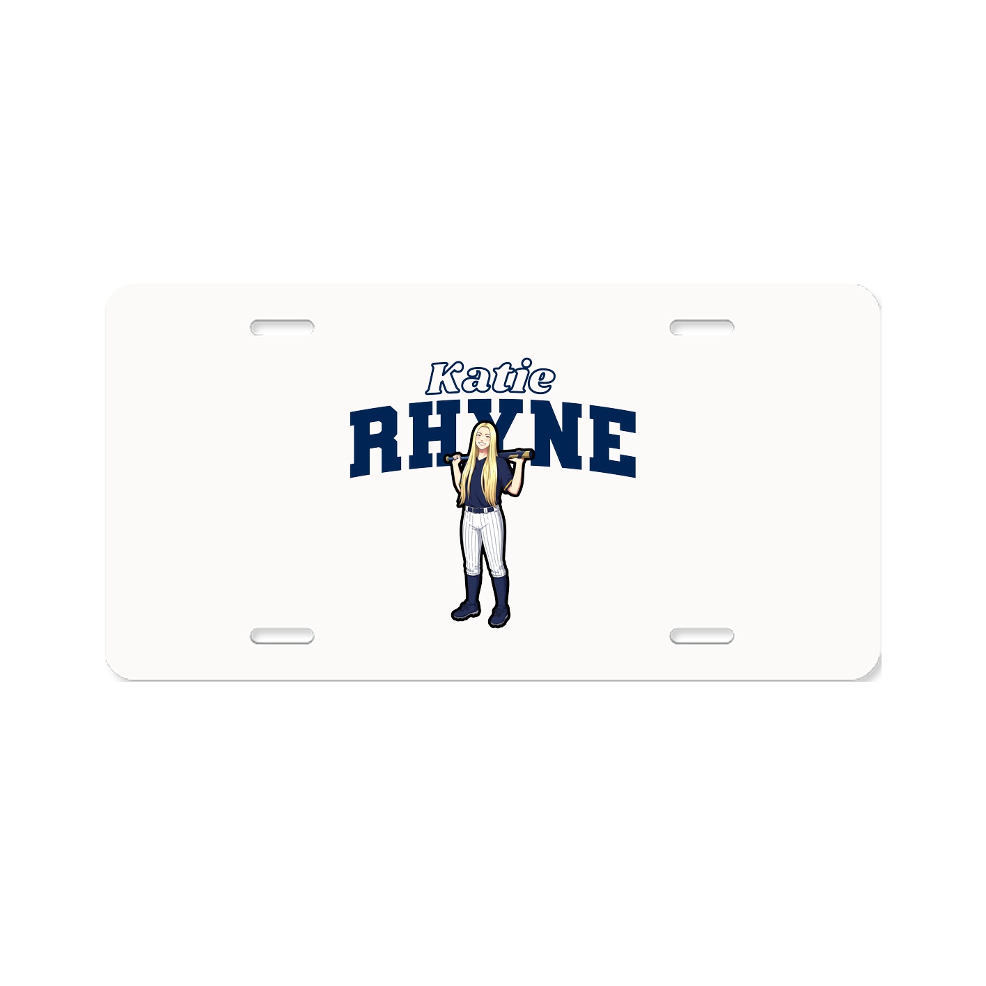 License Plate — Name Arch in Classic