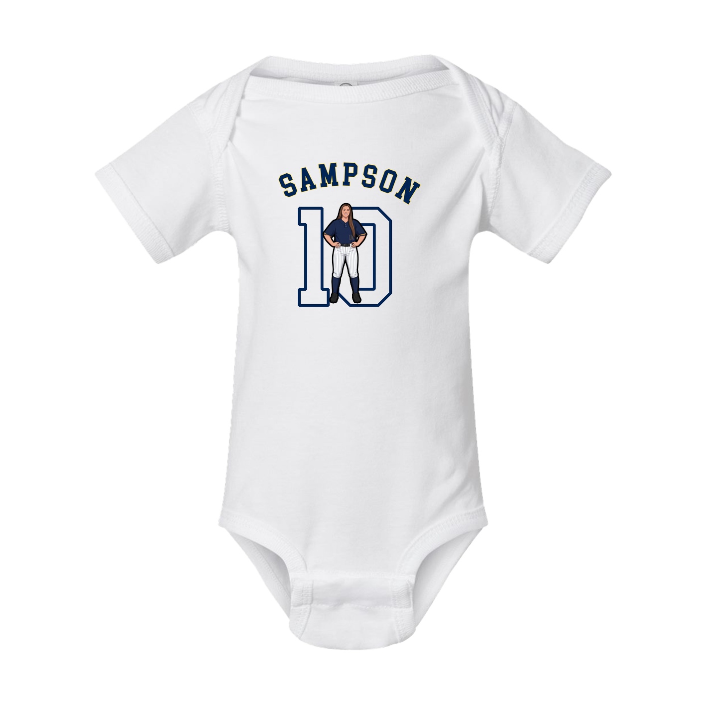 Baby Onesie — Shirsey Arch in White