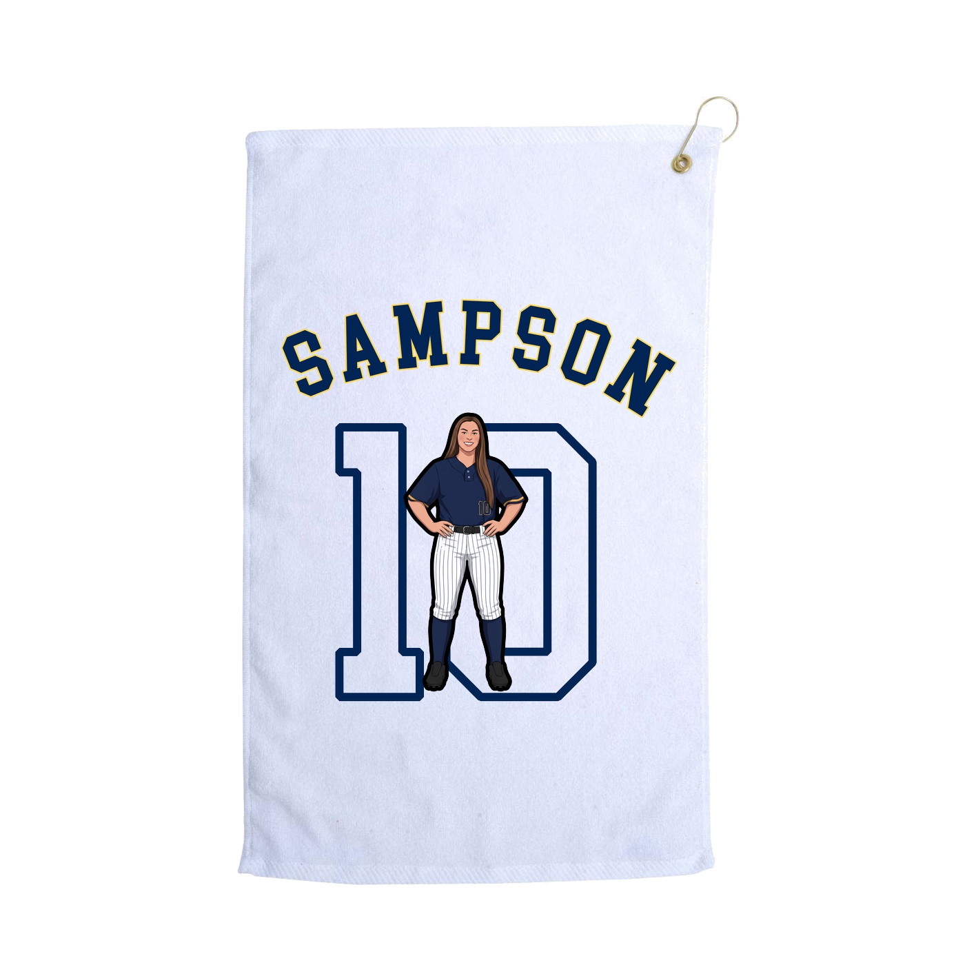 Golf Towel — Shirsey Arch in White