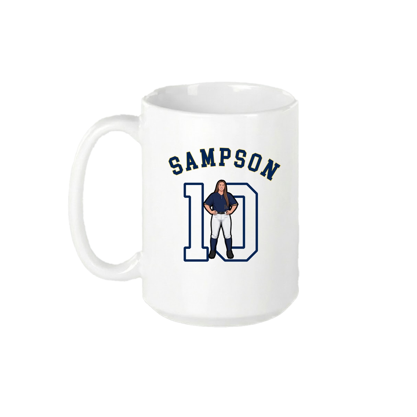 15oz Coffee Mug — Shirsey Arch in White