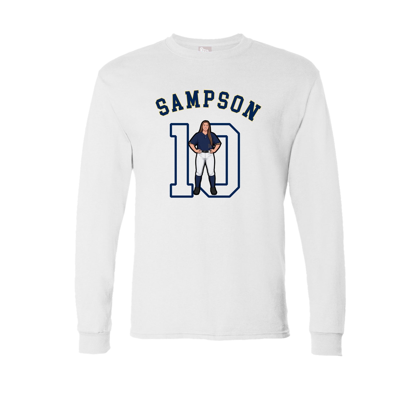 Long Sleeve Tee — Shirsey Arch in White