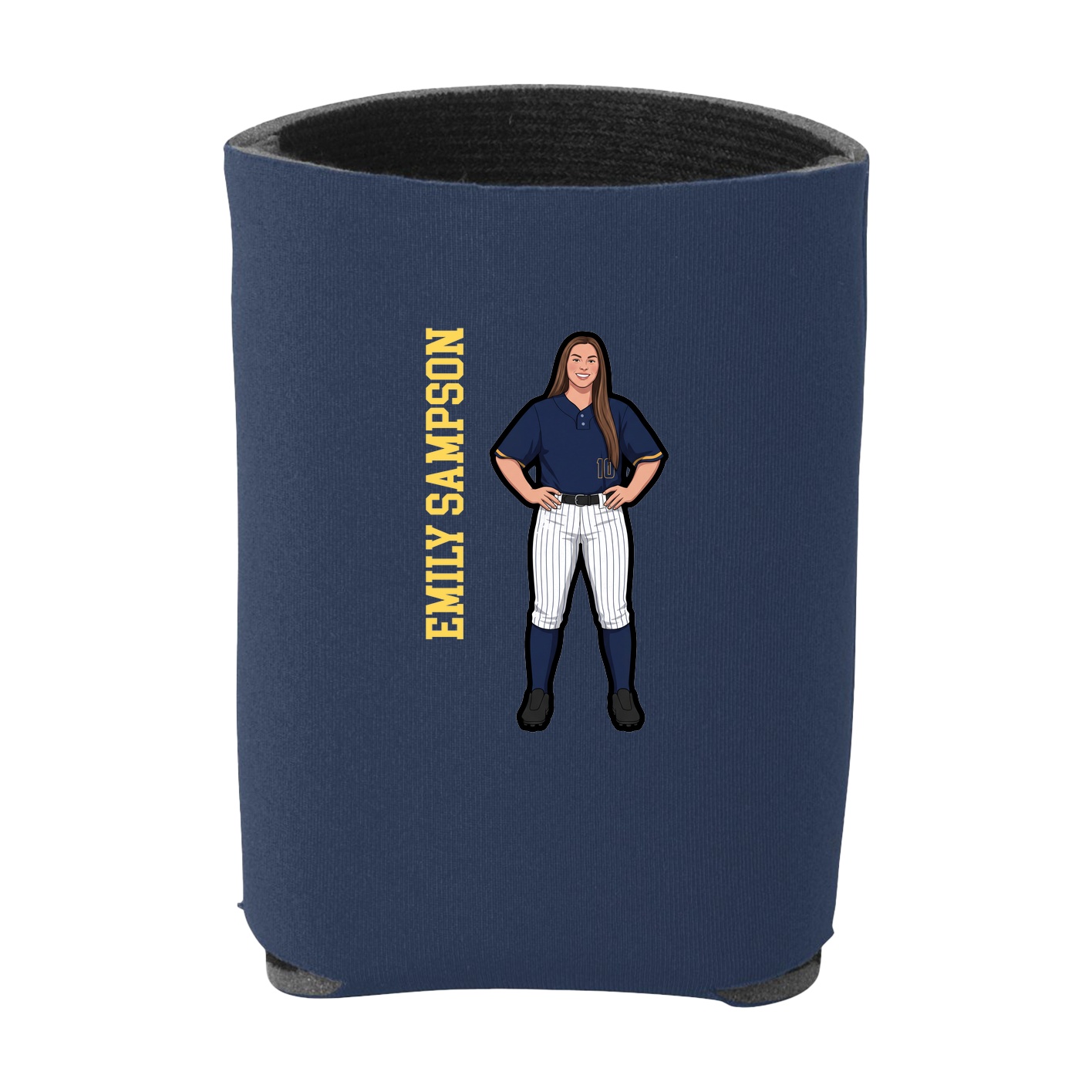 Can Holder — Name Vertical in Navy