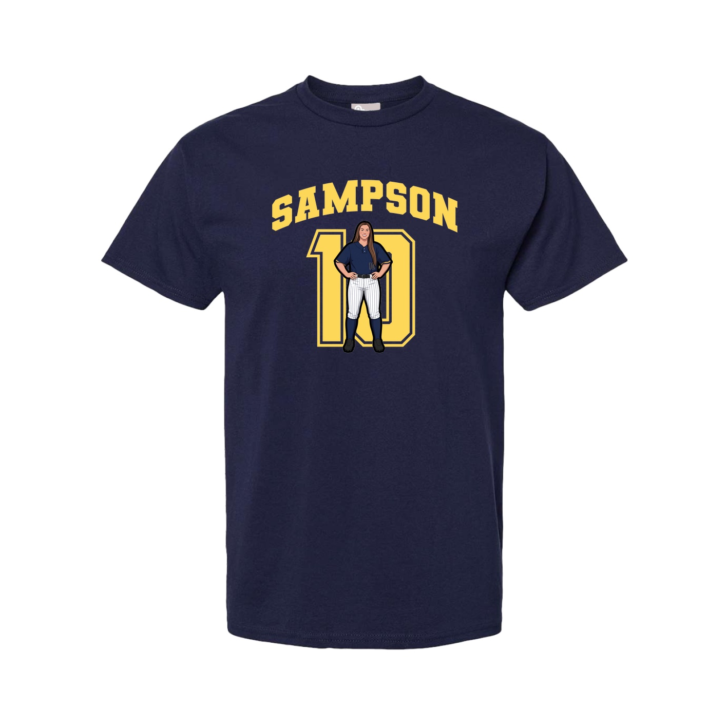 Tee — Number in Navy