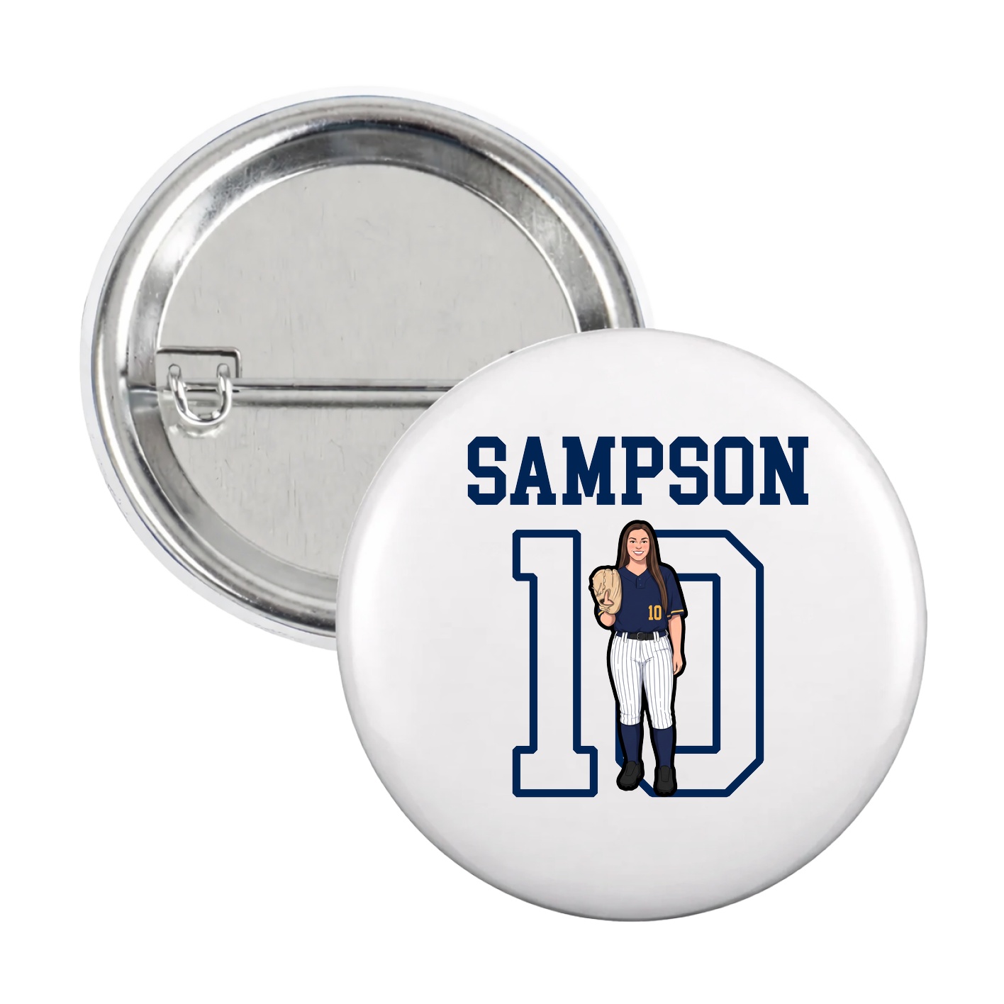 Game Day Button — Shirsey in White