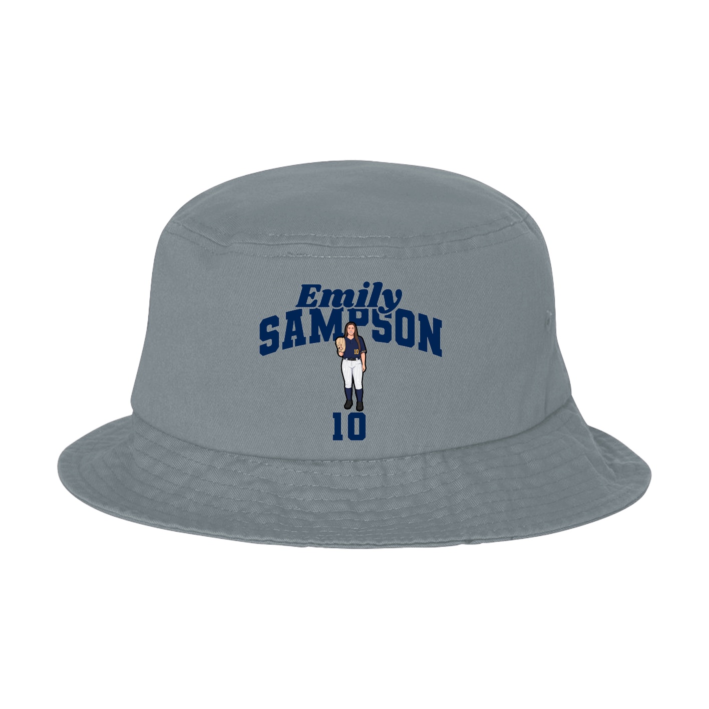 Bucket Cap — Signature Arch in Grey