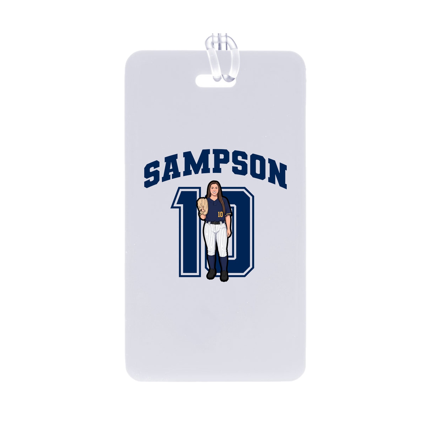 Bag Tag — Number in Classic