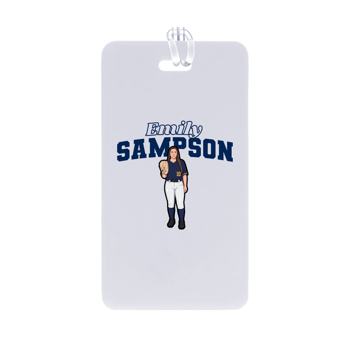 Bag Tag — Name Arch in Classic