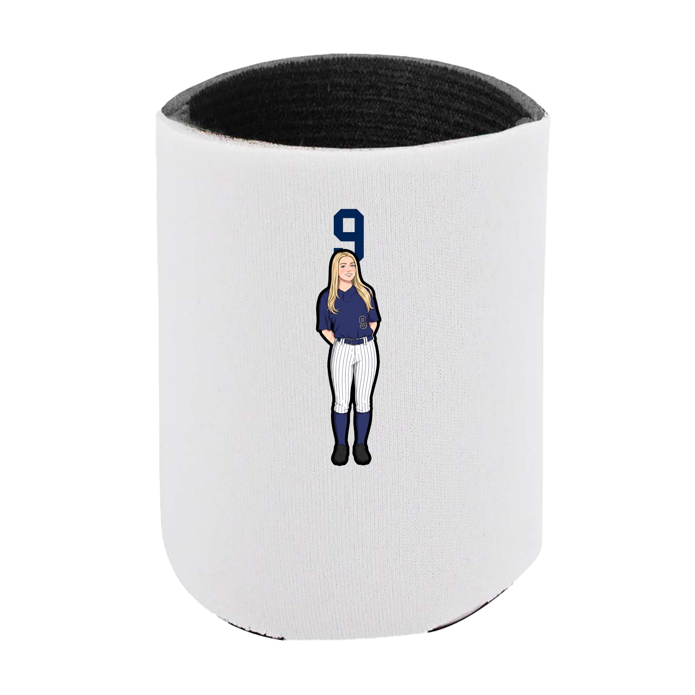 Can Holder — Number Top in White