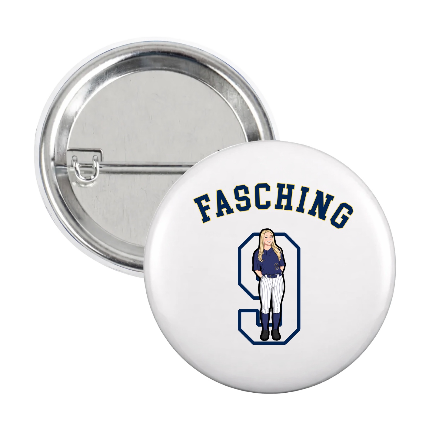 Game Day Button — Shirsey Arch in White