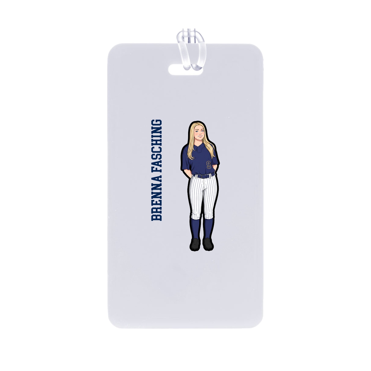 Bag Tag — Name Vertical in Classic