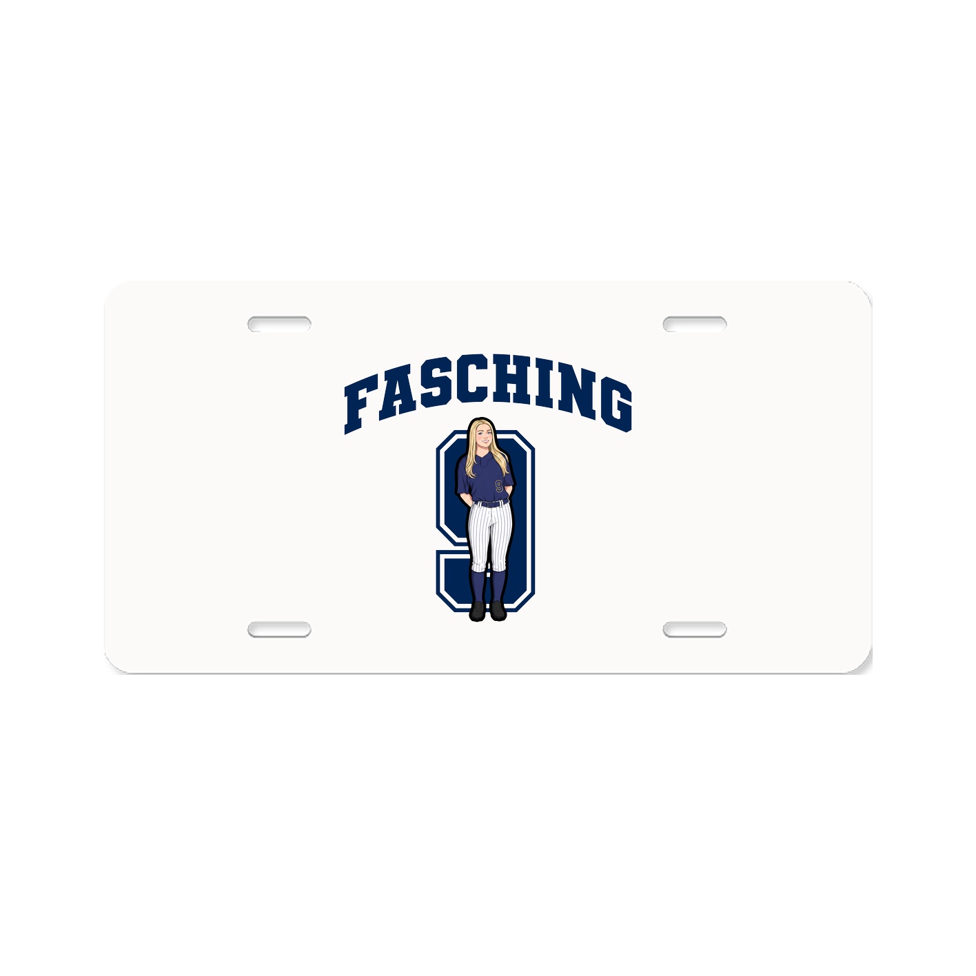License Plate — Number in Classic