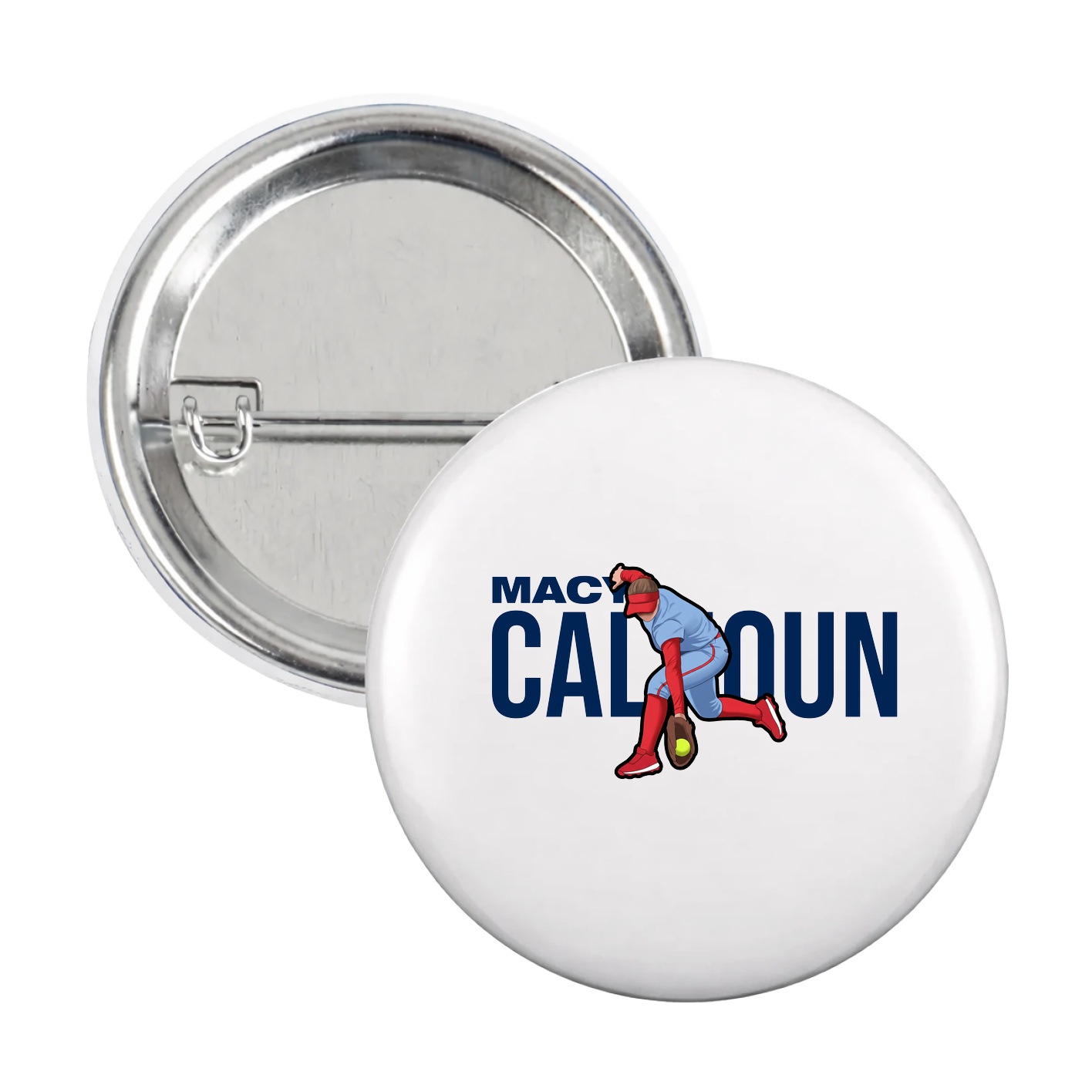 Game Day Button — Player Name in White