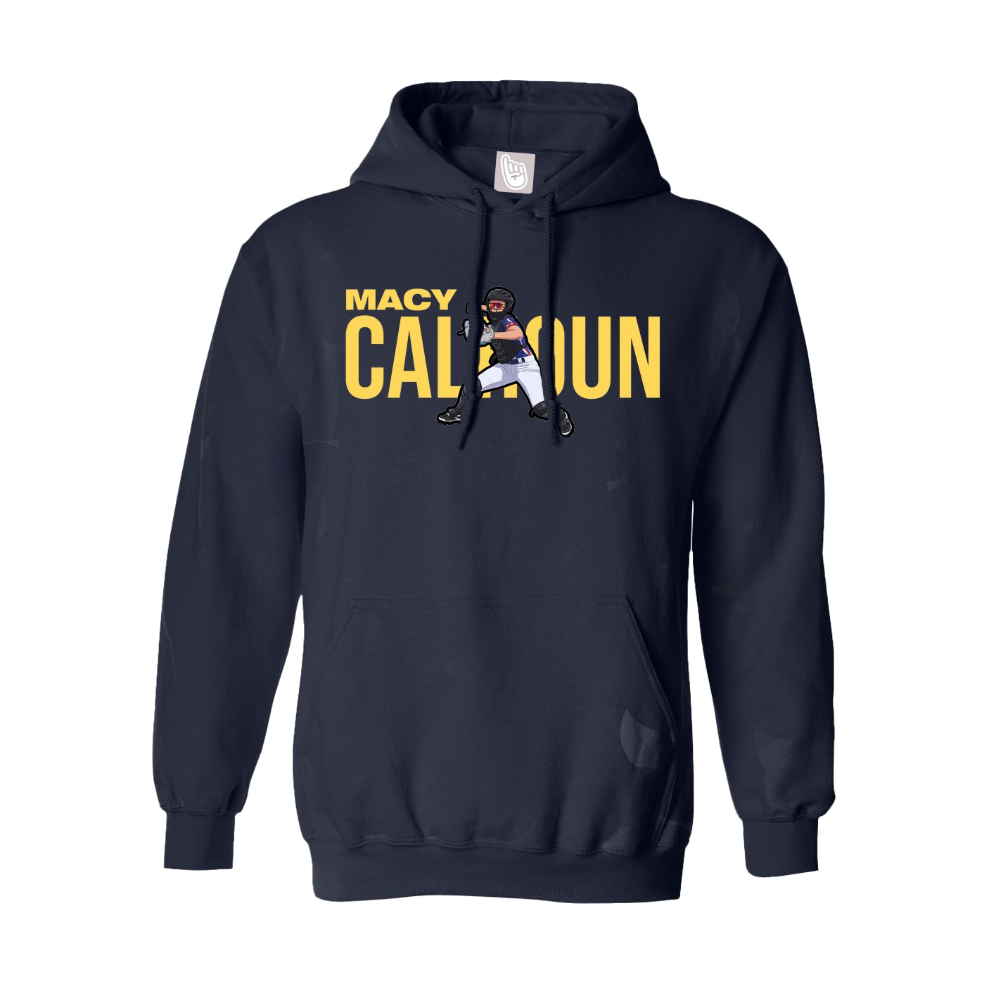 Hoodie — Player Name in Navy