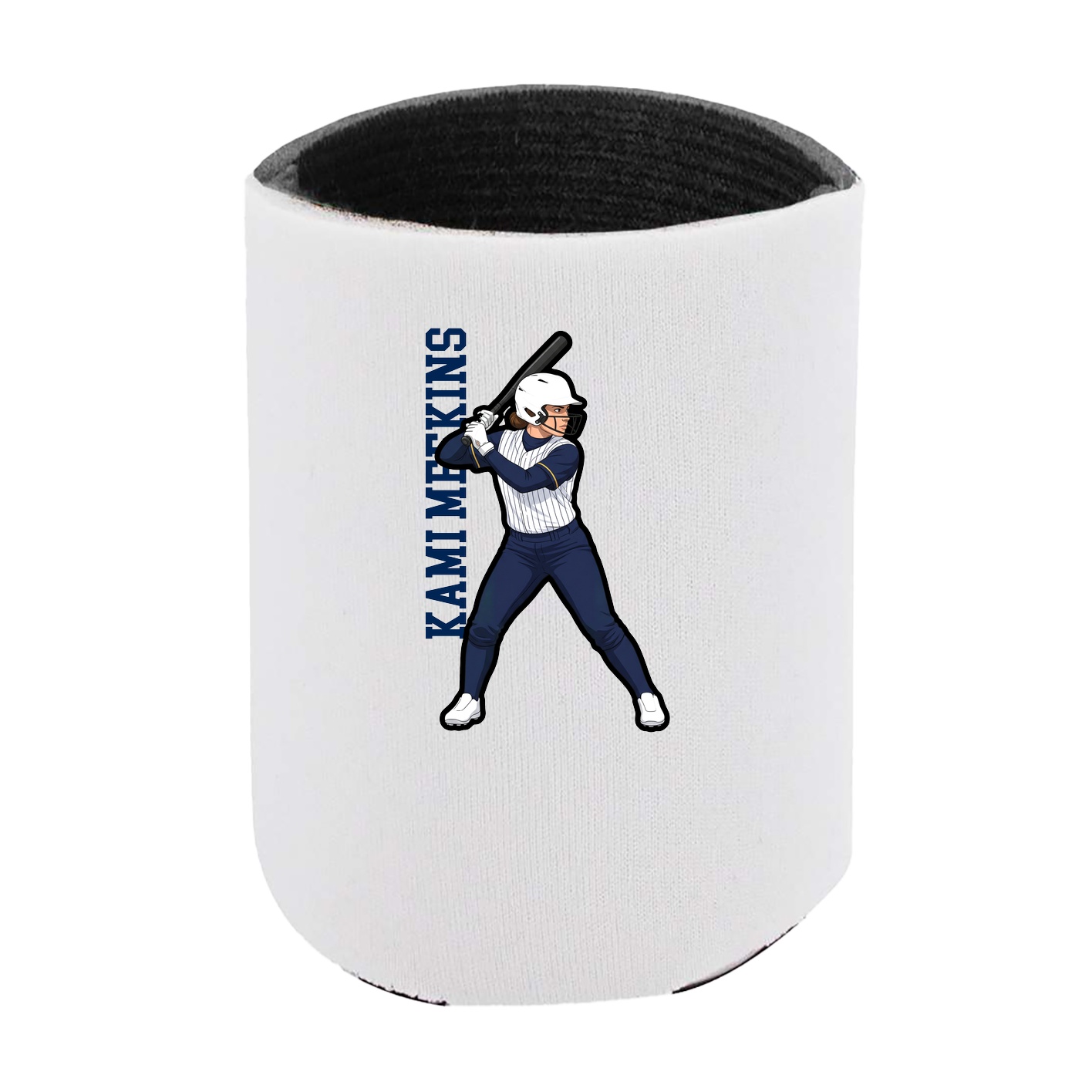 Can Holder — Name Vertical in White