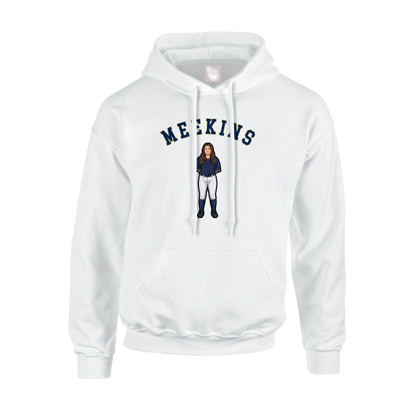 Hoodie — Shirsey Arch in White