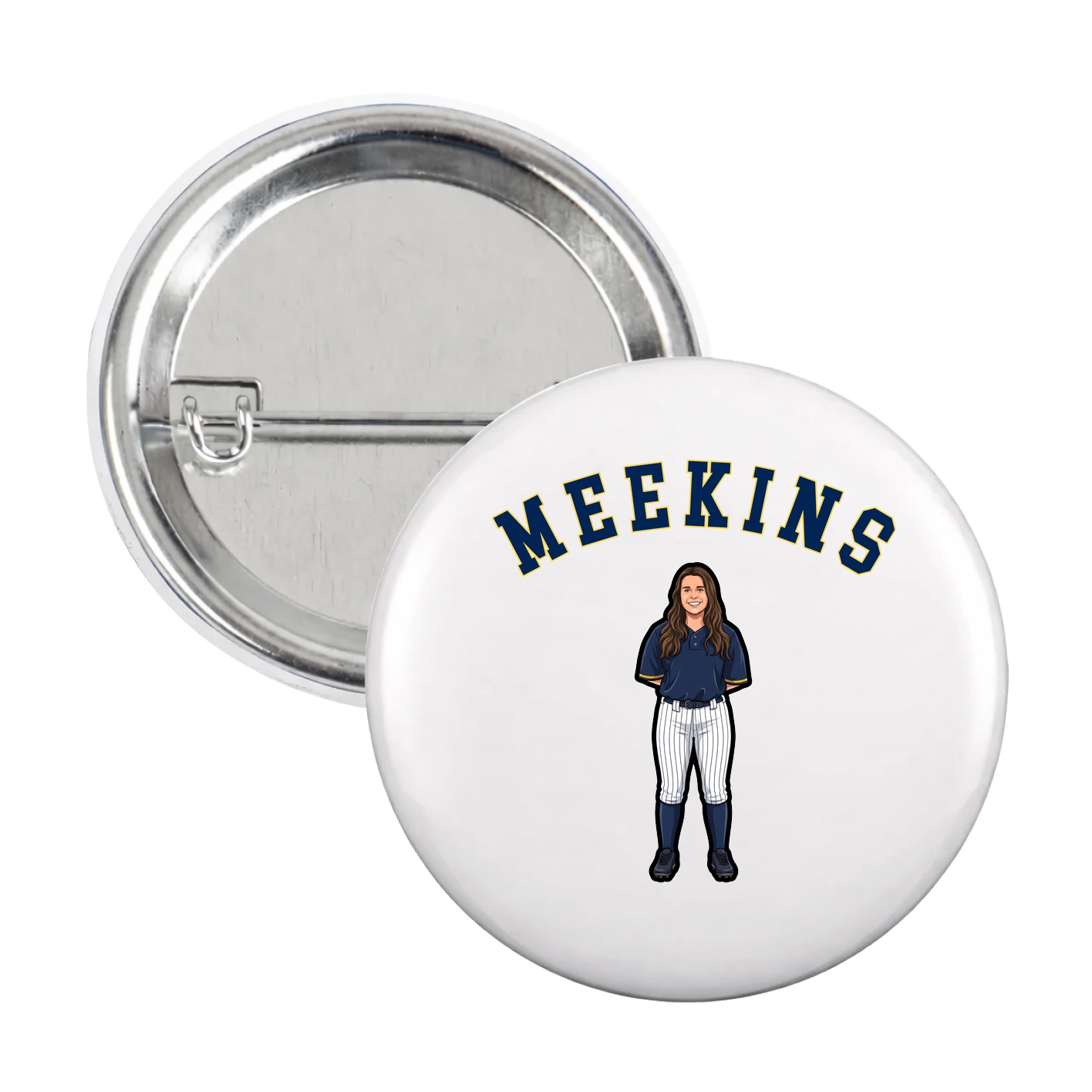 Game Day Button — Shirsey Arch in White