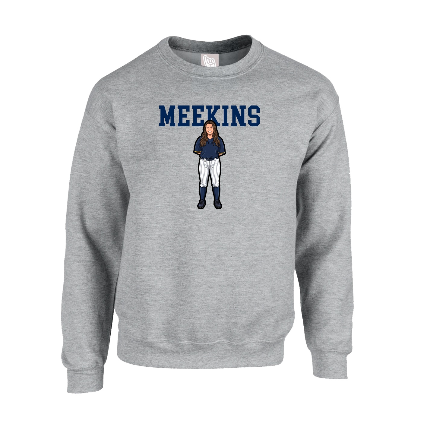 Fleece Crew — Shirsey in Grey