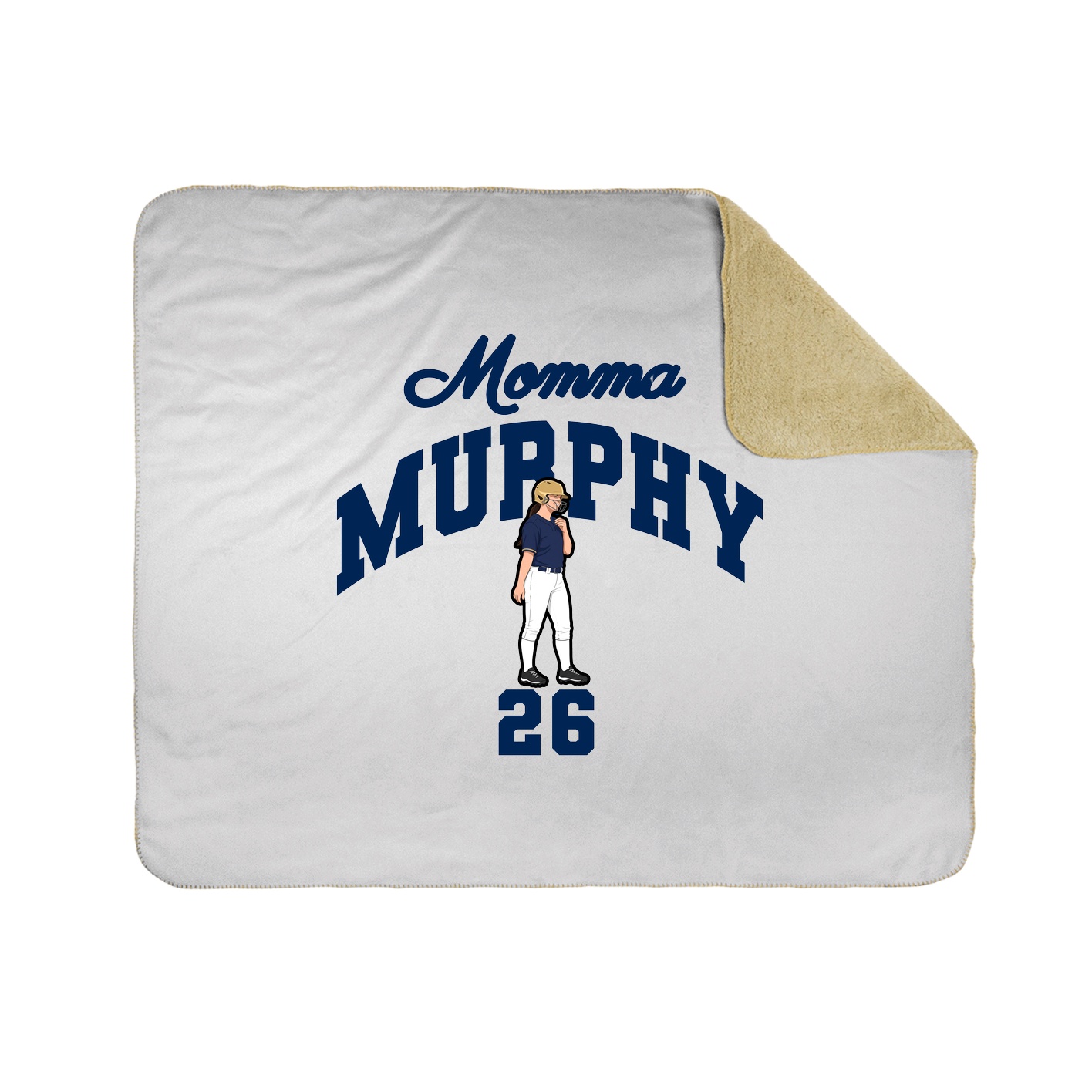 Throw Blanket — Mothers Day Arch in White